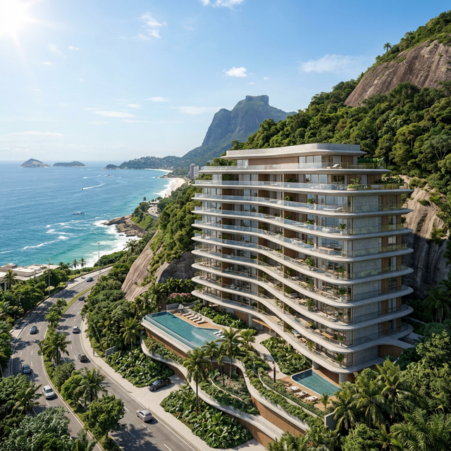 Costa Niemeyer vista mar