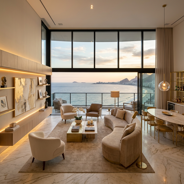Apartamento Costa Niemeyer vista infinita